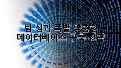 팀 성과 폭발! 맞춤형 데이터베이스 구축 전략