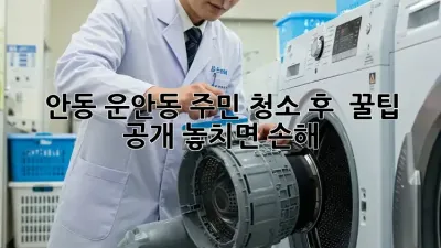 🏡 안동 운안동 주민必見! 청소 후 💨 꿀팁 공개! 놓치면 손해!