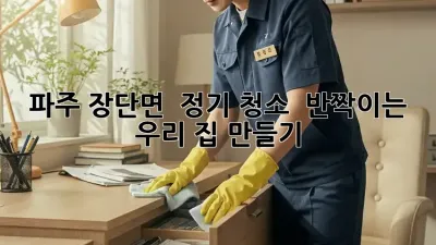 파주 장단면 🏡 정기 청소, ✨ 반짝이는 우리 집 만들기!
